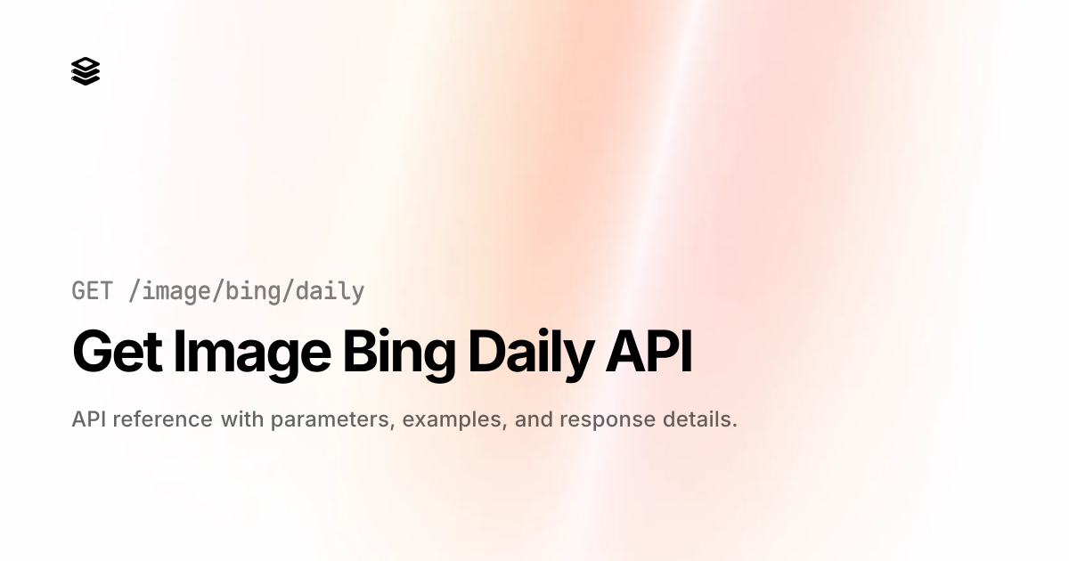 Bing Daily Wallpaper API - Can Query Historical Dates, Optional 4K ...