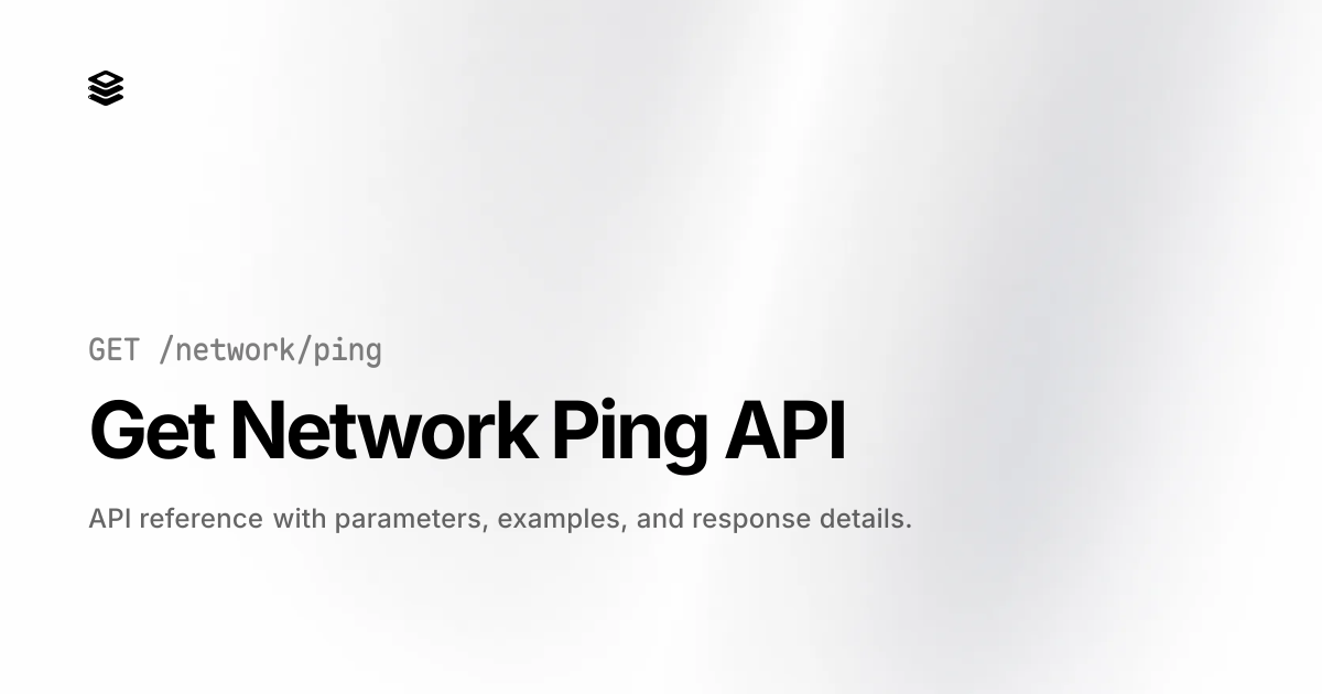 Free Online Ping Test API Interface - Network Latency Detection Tool ...