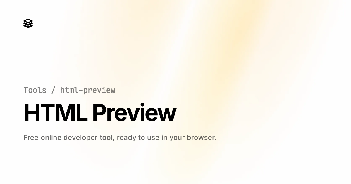 HTML Preview - Free Online Tool | UApiPro | UApiPro