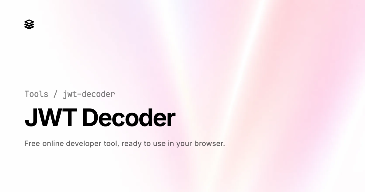 JWT Decoder - Free Online Tool | UApiPro | UApiPro