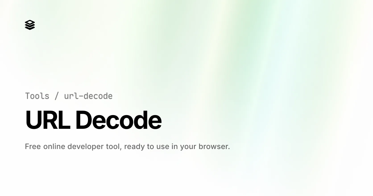 URL Decode - Free Online Tool | UApiPro | UApiPro