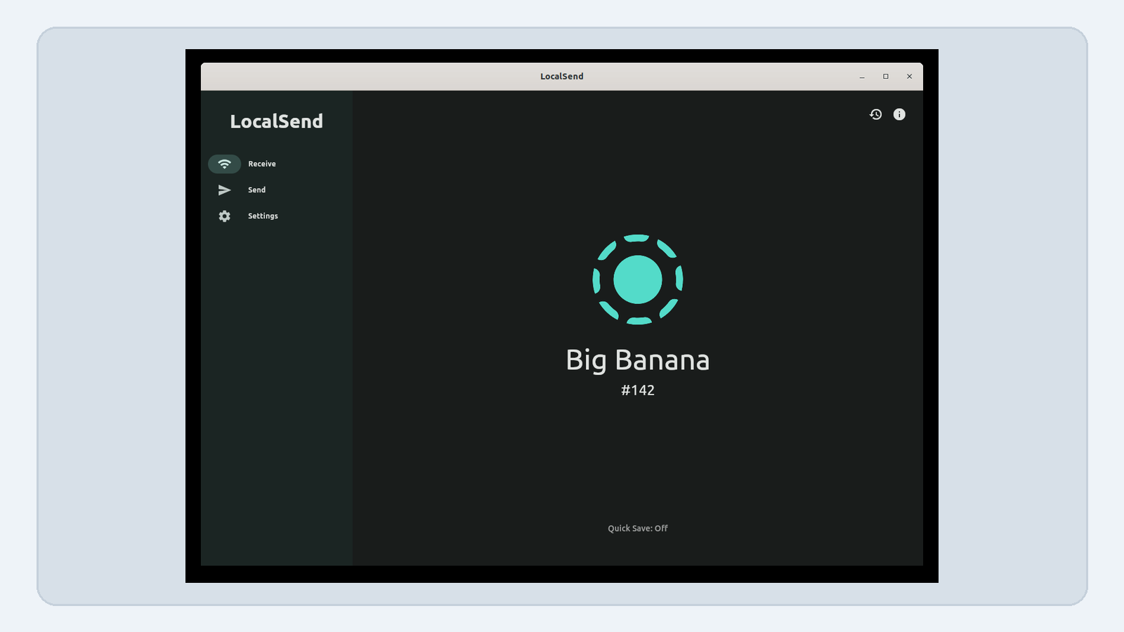 LocalSend 选择附近设备的发送界面